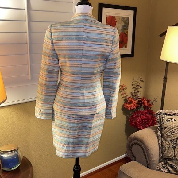 Vertigo Paris Pour La Ville Suit, 2-Piece Set, Jacket and Skirt, Size 12 🇫🇷 - Picture 3 of 11